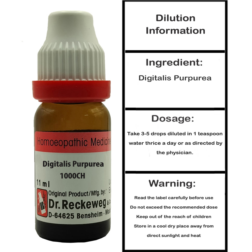 Dr. Reckeweg Digitalis Purpurea 1M dilution, 11ml