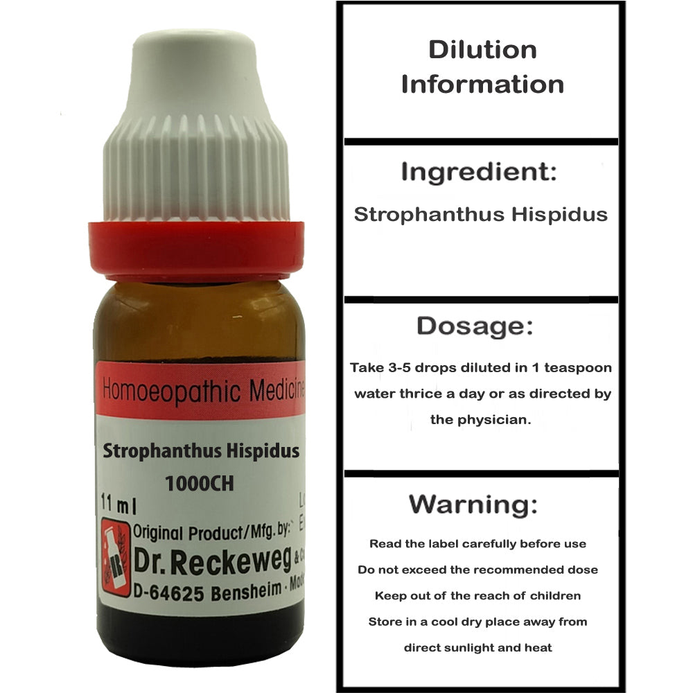 Dr. Reckeweg Strophanthus Hispidus 1M dilution, 11ml