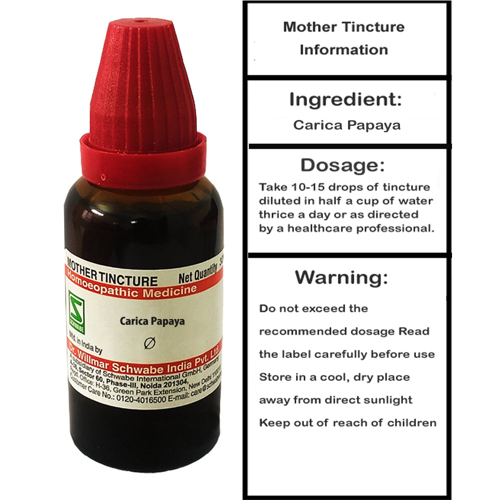 Dr. Willmar Schwabe Carica Papaya mother tincture (Q), 30ml