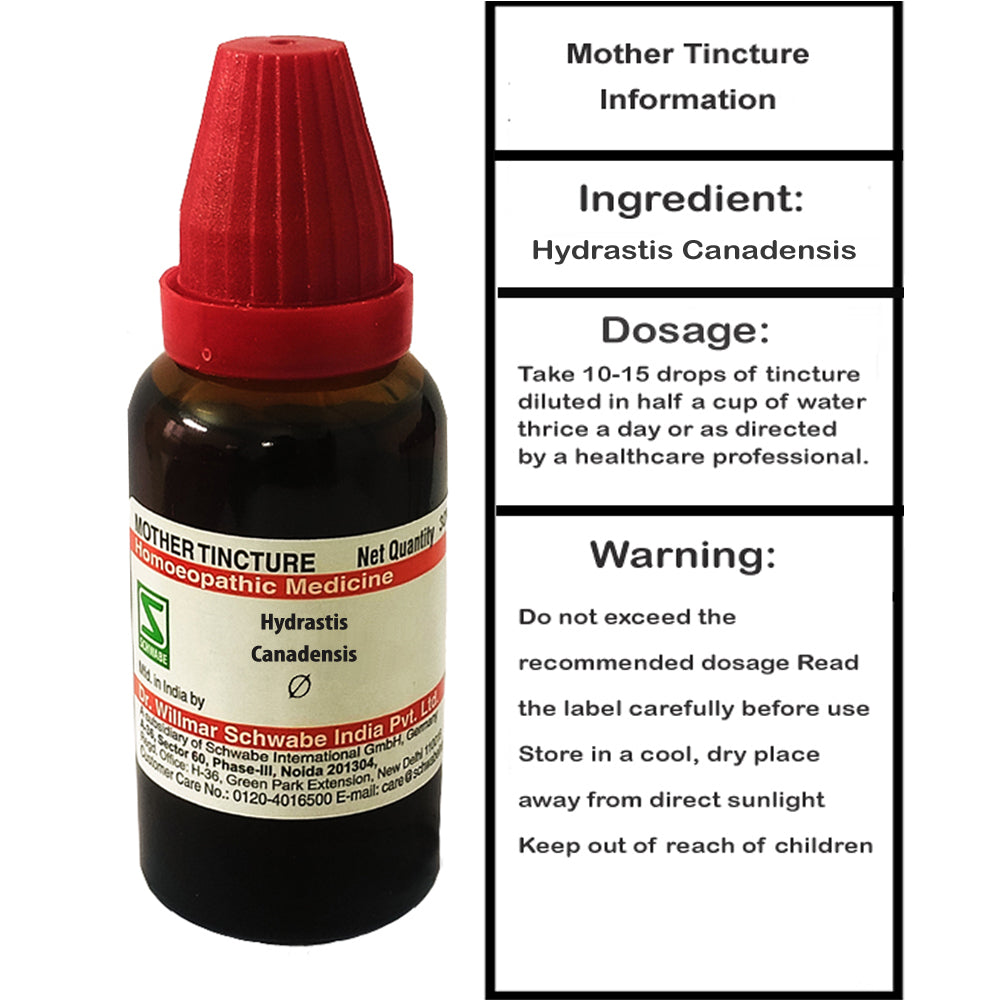 Dr. Willmar Schwabe Hydrastis Canadensis mother tincture (Q), 30ml